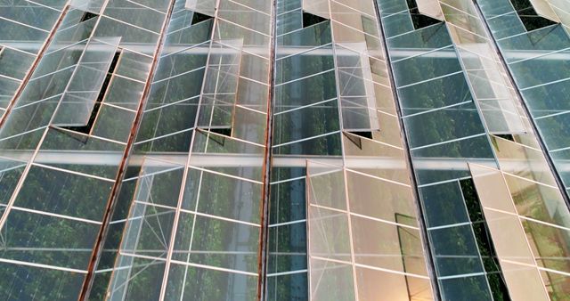 Architectural Detail of Modern Glass Building with Open Windows - Download Free Stock Images Pikwizard.com