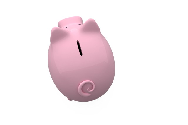 Transparent background of directly above pink piggy bank isolated - Download Free Stock Videos Pikwizard.com