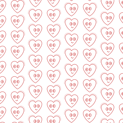 Seamless Red Hearts with Love Emoticons on Transparent Background - Download Free Stock Videos Pikwizard.com