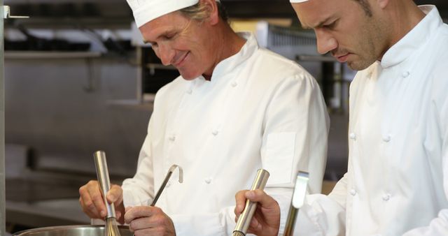 Professional Chefs Cooking in a Commercial Kitchen - Download Free Stock Images Pikwizard.com