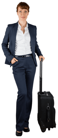 transparent businesswoman with suitcase for professional travel - Download Free Stock Videos Pikwizard.com
