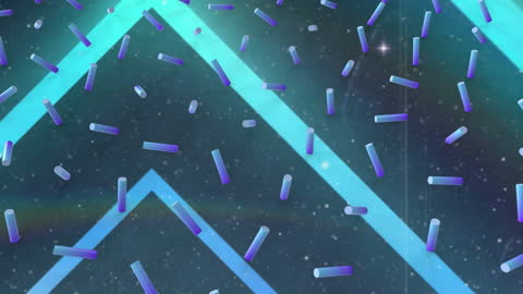 Futuristic Confetti and Digital Network Animation