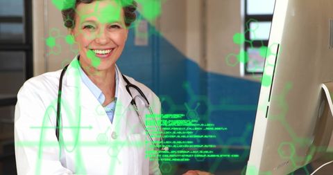 Doctor embracing digital health technology with optimism