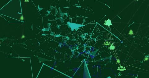 Futuristic Digital Network of Interconnected Nodes and Lines - Download Free Stock Images Pikwizard.com