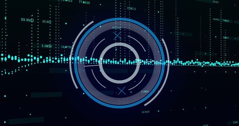 Futuristic Digital Interface with Data Patterns - Download Free Stock Images Pikwizard.com