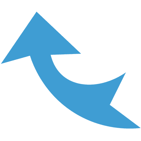 blue curved arrow illustration transparent background - Download Free Stock Videos Pikwizard.com