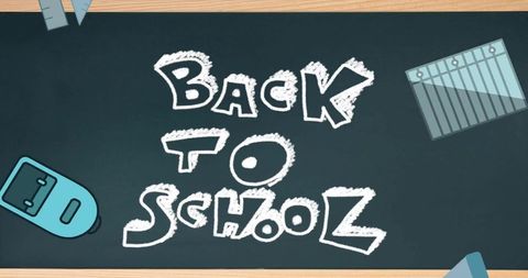 Creative Back to School Concept with Falling Supplies - Download Free Stock Images Pikwizard.com