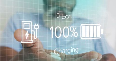 Digital interface display for eco-friendly vehicle charging