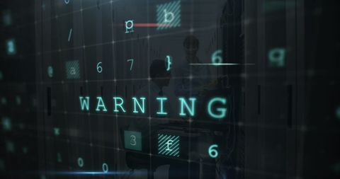 Cybersecurity Alert and Team in Data Center - Download Free Stock Images Pikwizard.com