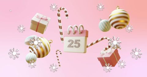 Christmas Eve Countdown with Festive Decorations