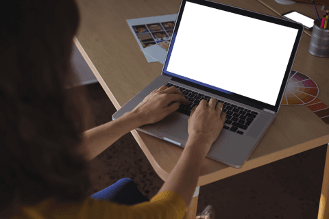 Female Entrepreneur Typing on Laptop with Transparent Background - Download Free Stock Videos Pikwizard.com