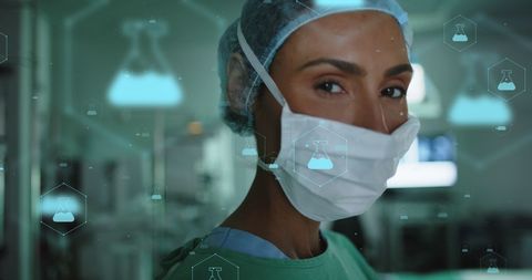 Innovative Medical Technology with Confident Healthcare Professional