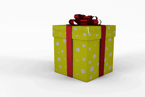 Transparent Yellow Gift Box with Red Bow for Celebrations - Download Free Stock Videos Pikwizard.com