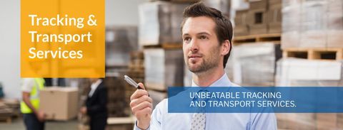 Efficient Warehouse Tracking and Transport Services Promotion - Download Free Stock Templates Pikwizard.com