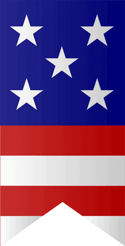 transparent patriotic banner with stars and stripes design - Download Free Stock Videos Pikwizard.com
