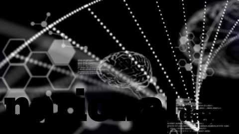 Digital Brain and Data Connections in High-Tech Animation