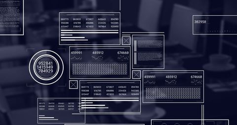 Digital Analysis Technology Interface in Office Setting - Download Free Stock Images Pikwizard.com