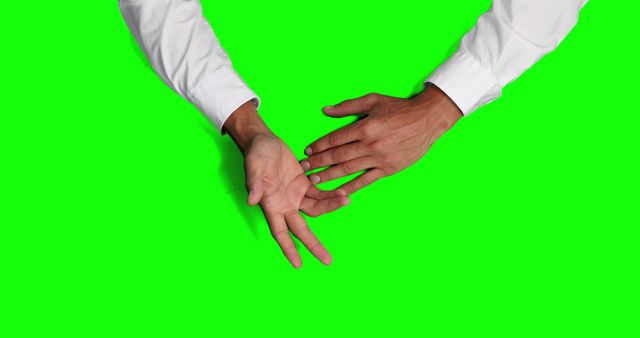 Hands Clapping Isolated on Green Background - Download Free Stock Images Pikwizard.com