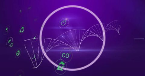 Abstract Futuristic Energy Finance Interface Background