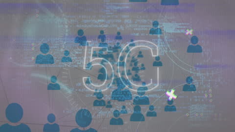 Digital Eye Data and Network Connectivity Animation