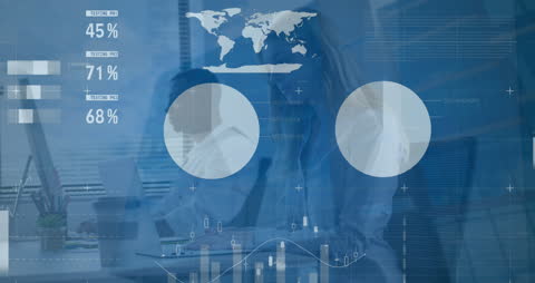 Business Team Working with Financial Data Analytics