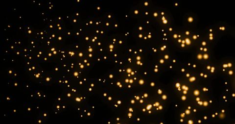 Abstract glowing lights on black background