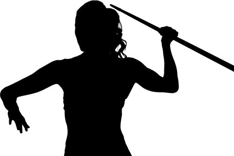 woman throwing javelin silhouette on transparent background - Download Free Stock Videos Pikwizard.com