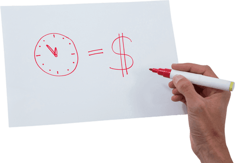 time is money concept with transparent background - Download Free Stock Videos Pikwizard.com