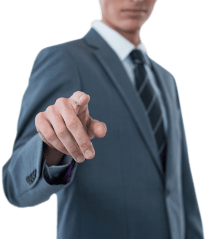 Businessman in Suit Touching Transparent Interface Without Emotion - Download Free Stock Videos Pikwizard.com