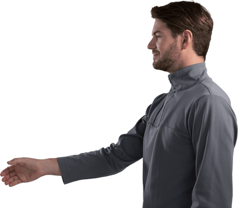 side profile man in gray sweater transparent background - Download Free Stock Videos Pikwizard.com