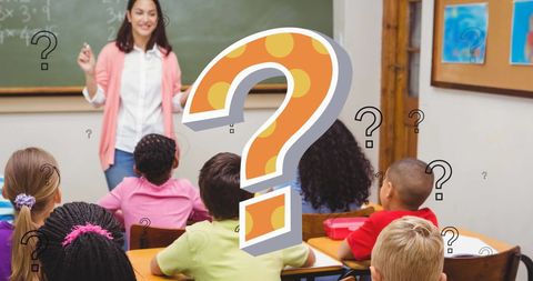 Curious Schoolchildren Learning with Teacher in Classroom - Download Free Stock Images Pikwizard.com