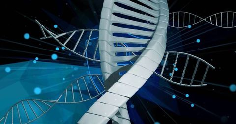 Digital Representation of DNA Helix with Security Concept - Download Free Stock Images Pikwizard.com