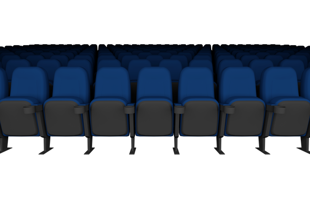 Transparent Vector Illustration of Blue Row Seats - Download Free Stock Videos Pikwizard.com