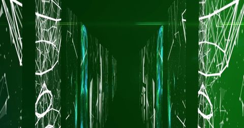 Digital Network Connections Abstract Background in Green - Download Free Stock Images Pikwizard.com