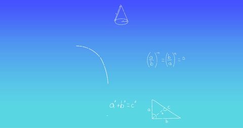 Handwritten Mathematical Formulae on Blue Gradient Background - Download Free Stock Images Pikwizard.com
