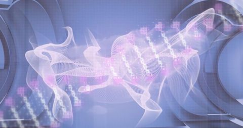 DNA Integration with Financial Data: Futuristic Technology Concept