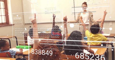 Innovative Education Technology with Enthusiastic Diverse Students - Download Free Stock Images Pikwizard.com
