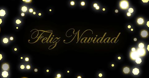 Festive christmas text with glowing lens flares