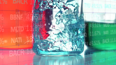 Data Processing in Science Experiment Concept