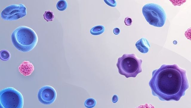 Digital Microscopic View of Floating Cells and Microorganisms