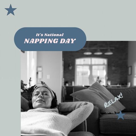 celebrating national napping day with relaxation - Download Free Stock Templates Pikwizard.com