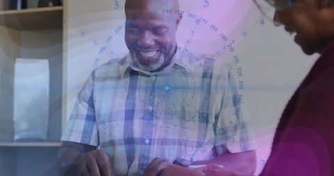 Professional Tech Collaboration with Digital Innovation Overlay