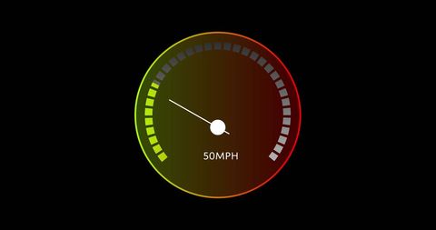 Digital Speedometer Showing 50 MPH on Black Background - Download Free Stock Images Pikwizard.com