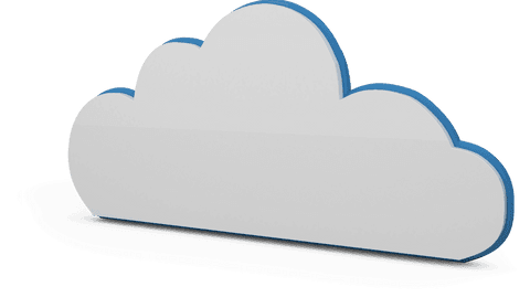 transparent cloud computing symbol with blue outline - Download Free Stock Videos Pikwizard.com