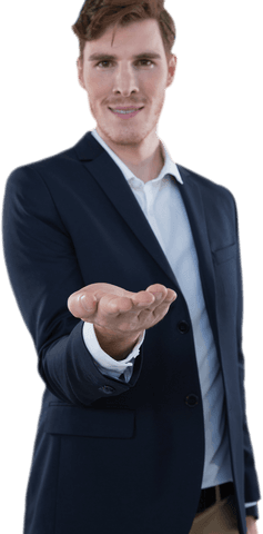 transparent handshake gesture by businessman on isolated background - Download Free Stock Videos Pikwizard.com