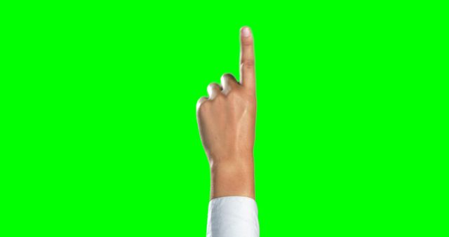 Hand Pointing Up Isolated on Green Screen - Download Free Stock Images Pikwizard.com