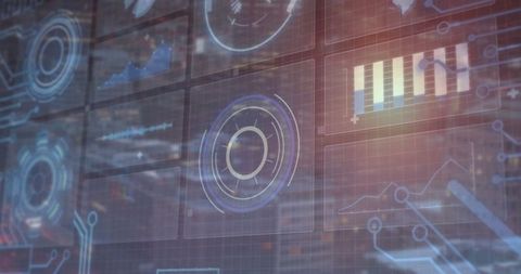 Holographic Data Interface in Tech Lab with Futuristic Displays