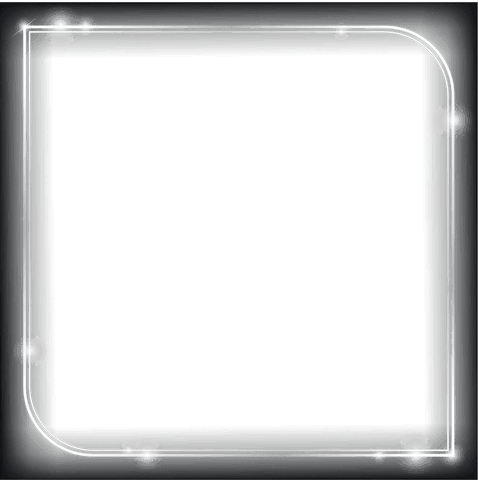 Glowing Neon Style Rounded Frame on Transparent Background - Download Free Stock Videos Pikwizard.com