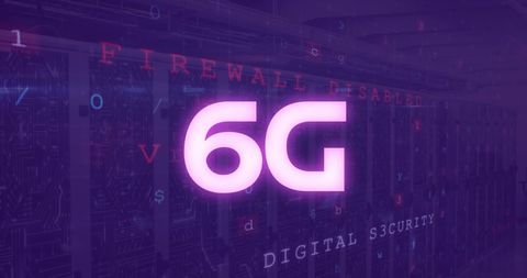 6G Digital Network Security Concept with Future Technology Elements - Download Free Stock Images Pikwizard.com