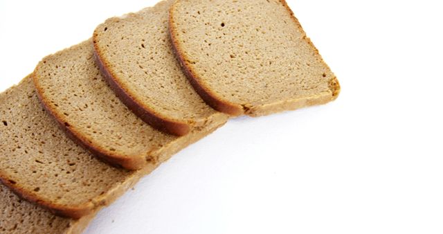 Sliced Whole Wheat Bread on White Background - Download Free Stock Images Pikwizard.com